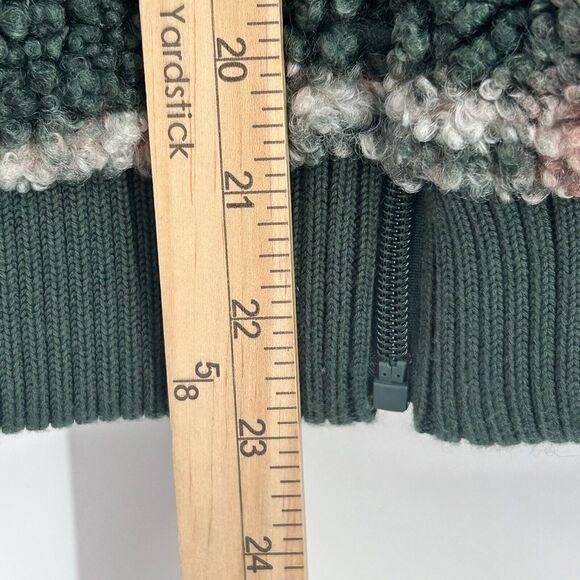 BEYOND YOGA SHERPASHELL BOMBER JACKET WOMENS SMALL OFF THE GRID $189 GREEN - Picture 6 of 11